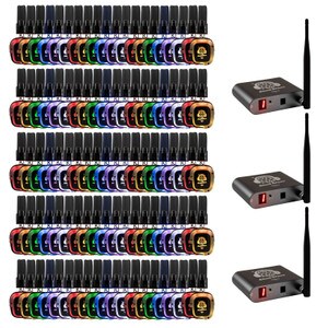 Talent Silent Disco Prism Color Changing Headphone 100 Pack with 3 Transmitters